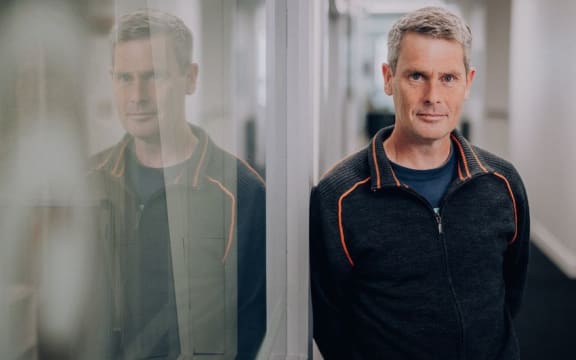 Colin Peacock in the RNZ offices.