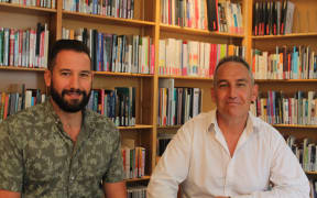 (L) Nick Laing GM of Operations Aids Foundation. (R) Shaun Robinson  Executive Director Aids Foundation.