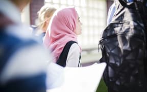 A group of Muslim students