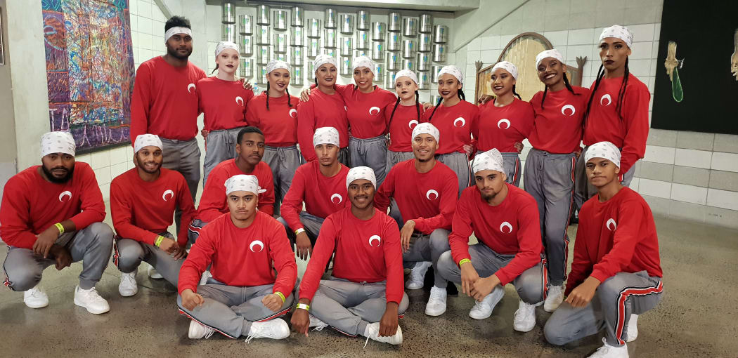 Fiji's Mata dance group during the International hiphop championship in Auckland in April.