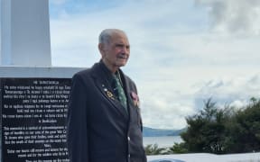 Sir Robert Gillies, the last surviving member of 28 Māori Battalion, in Rotorua