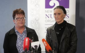 Nurses at the live presser.