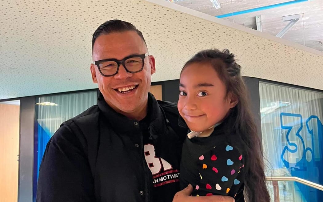 Dave Letele and six-year-old Nina.