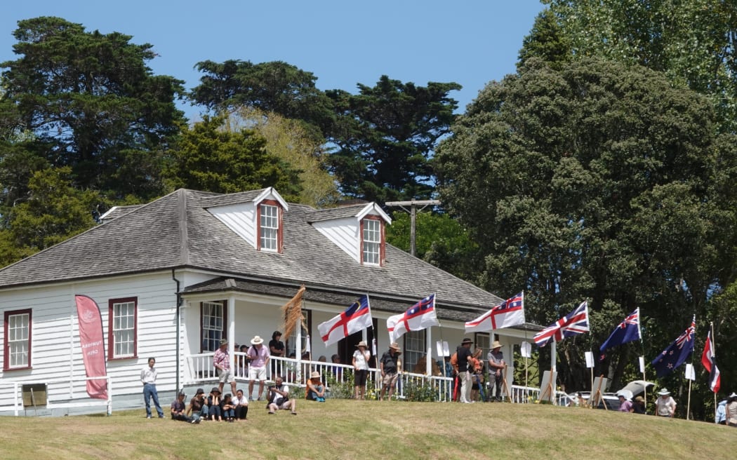 The commemorations were held on the grounds of the Heritage New Zealand property Mangungu Mission Station.