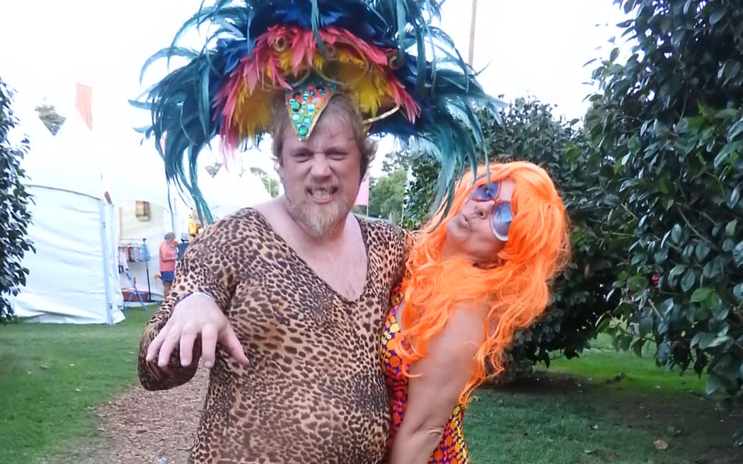 WOMAD attendees in fancy dress