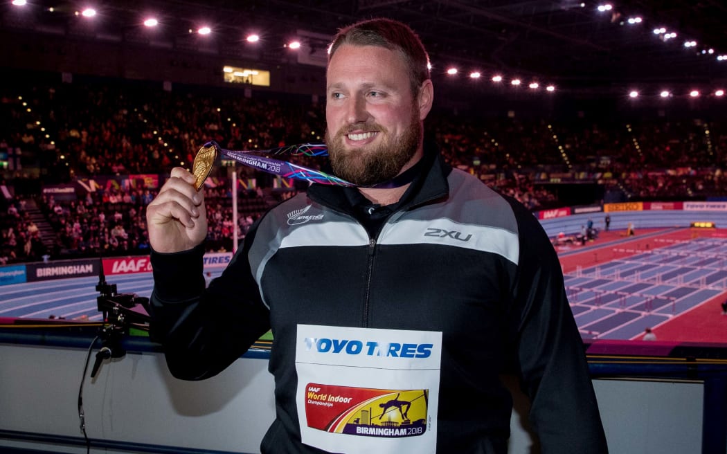 Shot putter Tom Walsh remains on top of the world | RNZ News