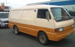 Darren Inwood's van, newly decked out in Chewbacca colours