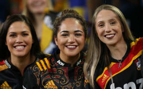 Chiefs supporters ahead of the Super Rugby match between the Highlanders and Chiefs, Dunedin, 16 July  2016.