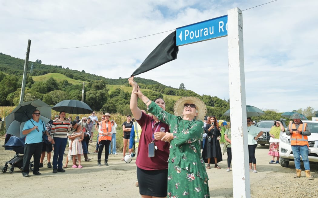 Pourau Road SH35 Bypass Opening - Iwiata Pewhairangi, Aunty Iwiata Williams