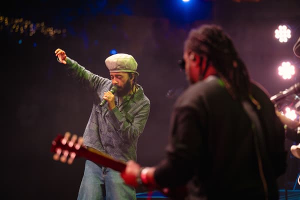 Jamaican singer Protoje + The Indiggnation performing at WOMAD 2025, New Plymouth.