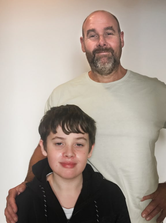 Andrew Dickson and his son Ben.