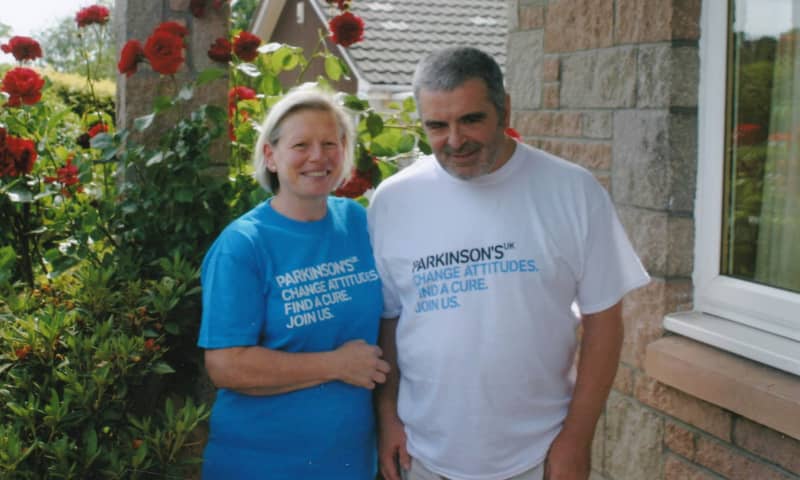 Joy Milne with husband Les who was diagnosed with Parkinson's.
