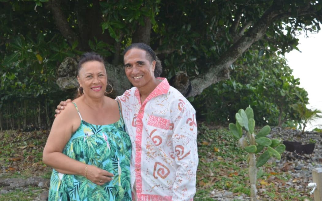Cook Islands filmmakers Sela Apera Miller (left) and Stan Wolfgramm, executive producer of Film Raro2. MELINA ETCHES/25040410