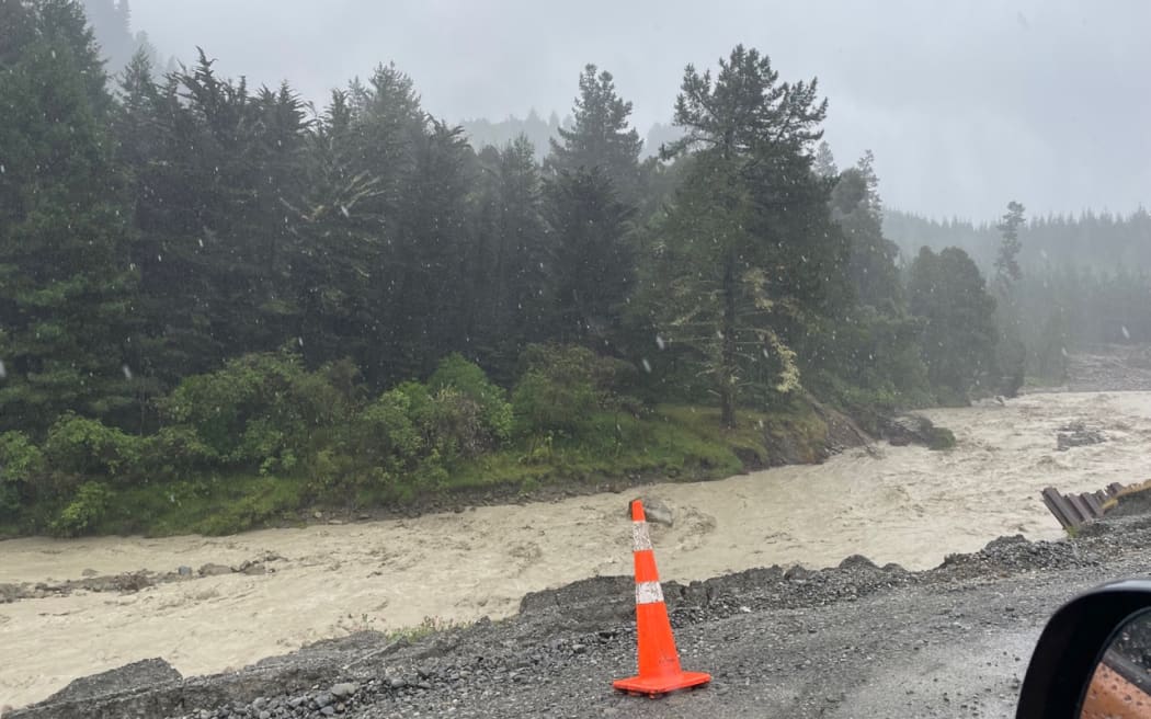 Flooding from Cyclone Gabrielle, between Tokomaru Bay and Ruatoria, on Monday 13 February.
