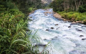 PNG Highlands Highway - a river