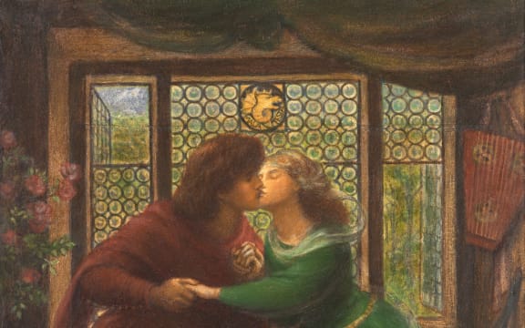 Paolo and Francesca da Rimini by Dante Gabriel Rossetti