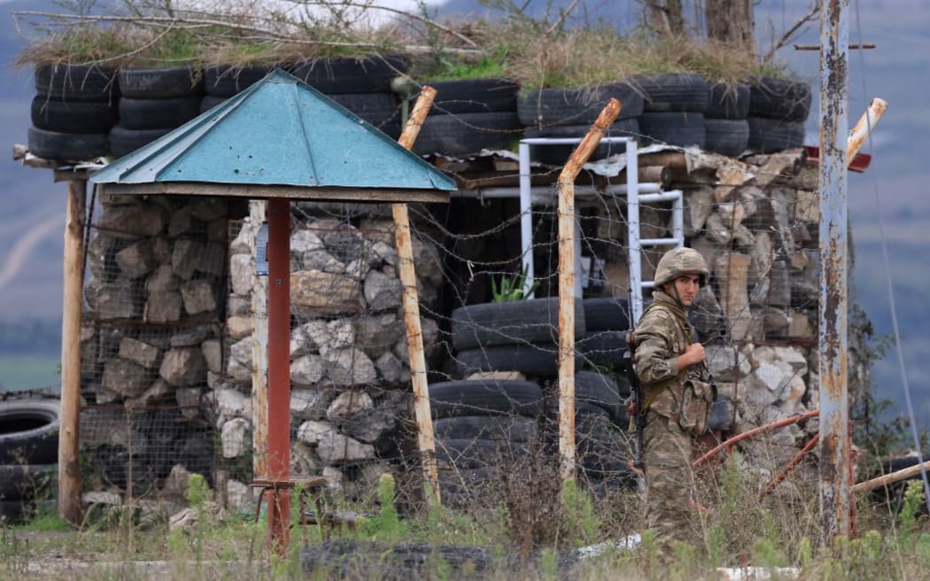 Azerbaijan forces tightened their grip on the breakaway region of Nagorno-Karabakh on September 23, 2023.