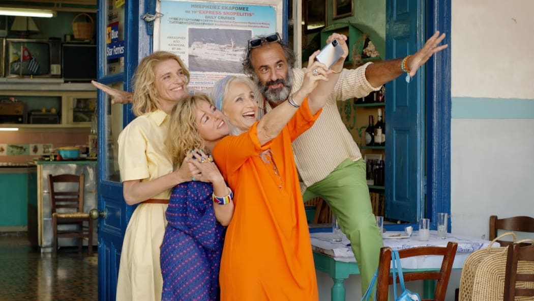 Still from the 2022 French comedy film Two Tickets to Greece