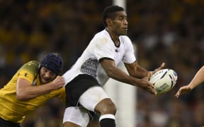 Fiji winger Aseli Tikoirotuma looks for support in their 2015 Rugby World Cup match against Australia.