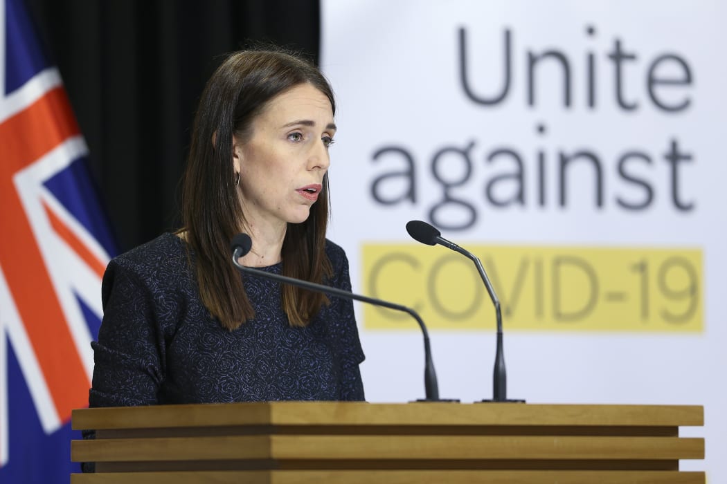 Prime Minister Jacinda Ardern speaks to media during a press conference at Parliament on March 31, 2020 in Wellington, New Zealand.
