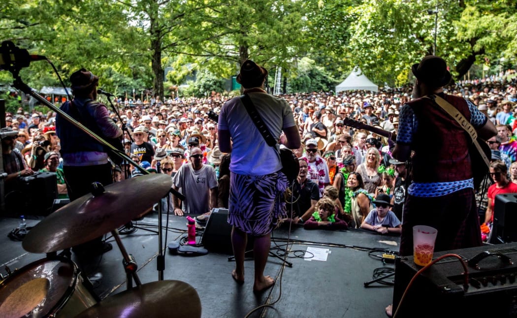 The Slacks on the Dell Stage - Womad