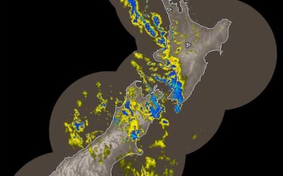 MetService rain radar at 5.30am on 10 June 2022.