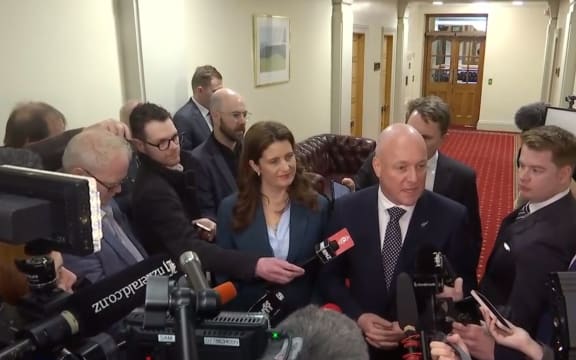 The press pack pressure a reluctant Luxon on day one as PM-elect.