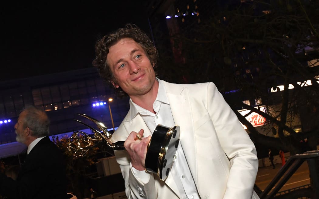 Outstanding Lead Actor in a Comedy Series for "The Bear, US actor Jeremy Allen White, attends the 75th Emmy Awards Governors Gala at the Los Angeles Convention Center in Los Angeles on January 15, 2024.