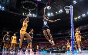 Fiji in action at the Netball World Cup.