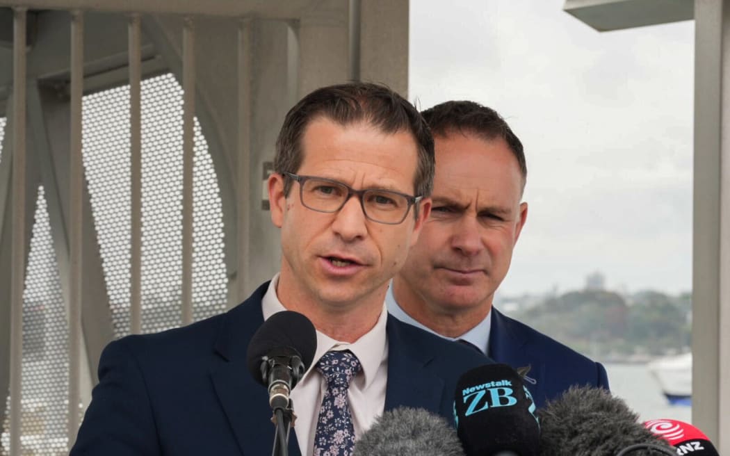 Associate Minister of Defence Hon Chris Penk makes a defence infrastructure announcement at Devonport Naval Base - 26 November 2025