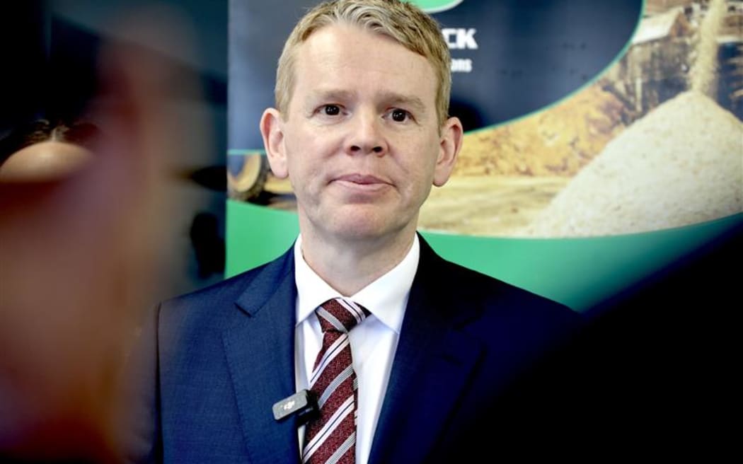 Labour leader Chris Hipkins addresses the media in Auckland on 30 September 2025.