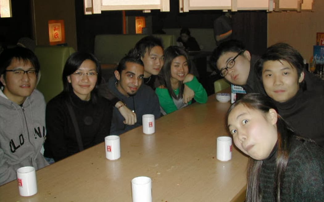 Vivek Mahbubani (third from left) said he became semi-fluent in Cantonese by the time he reached grade nine.