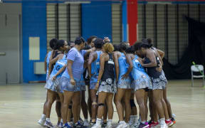 Fiji Pearls squad training for the Pacific Netball Series.