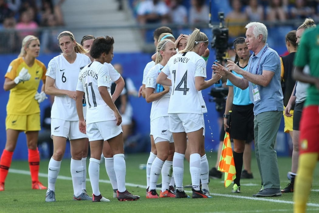 Football Ferns and coach Tom Sermanni at the 2019 FIFA World Cup