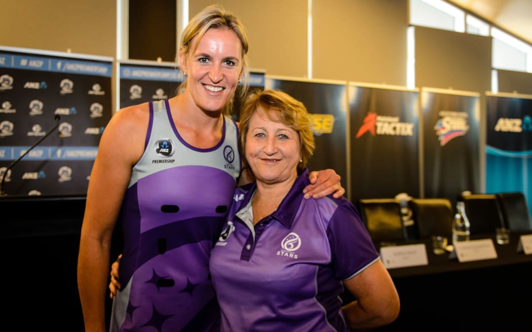 Northern Stars captain Leana de Bruin (L) alongside her coach Julie Hoornweg.