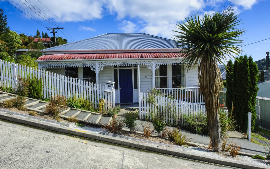 Baldwin Street, the world's steepest residential street, Dunedin.