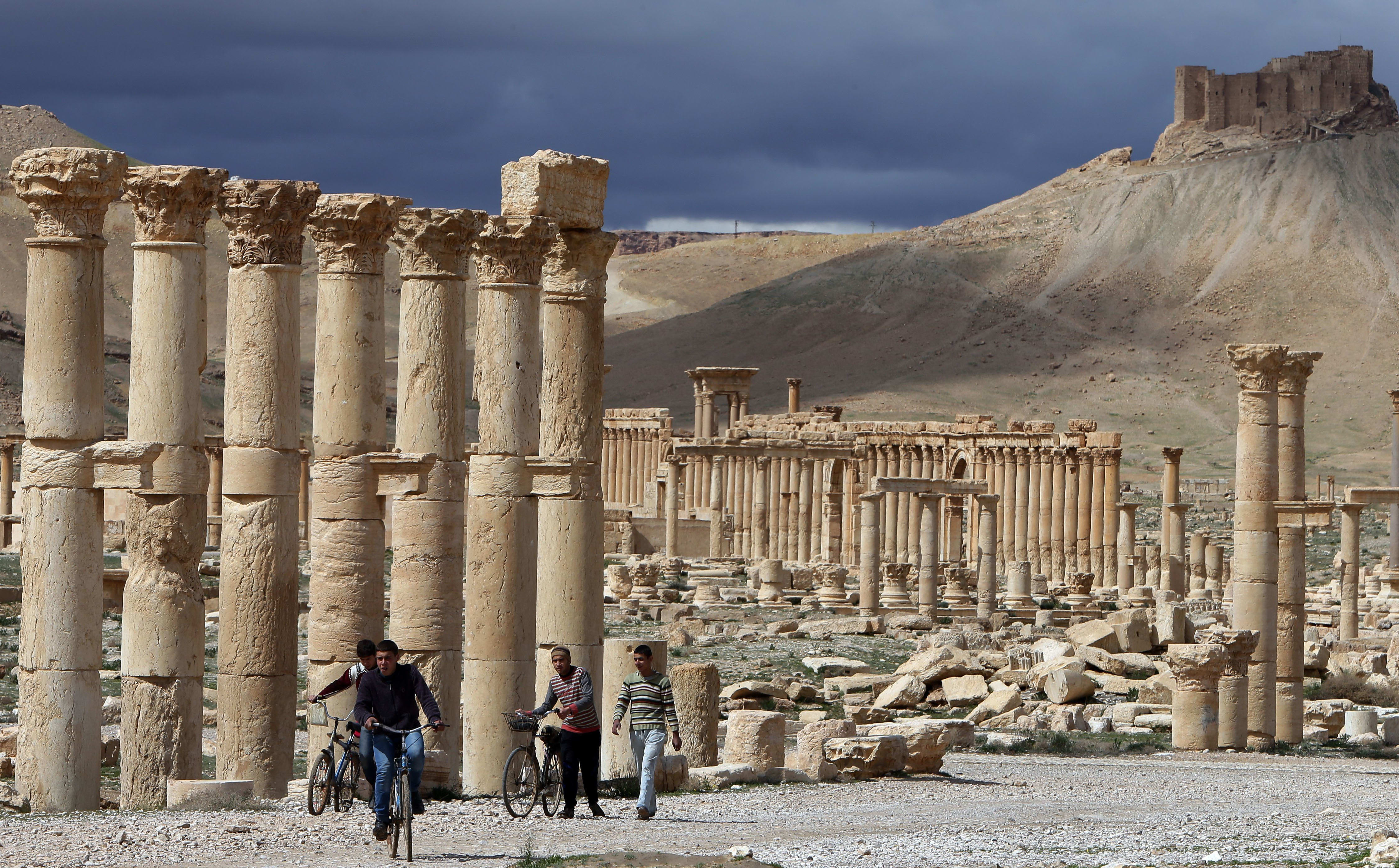 Cultural officials fear for the safety of the ancient oasis city of Palmyra, 215 kilometres northeast of Damascus.