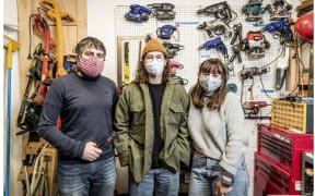 From left to right: Alex Keall, Tom Greer and Amanda Chapman