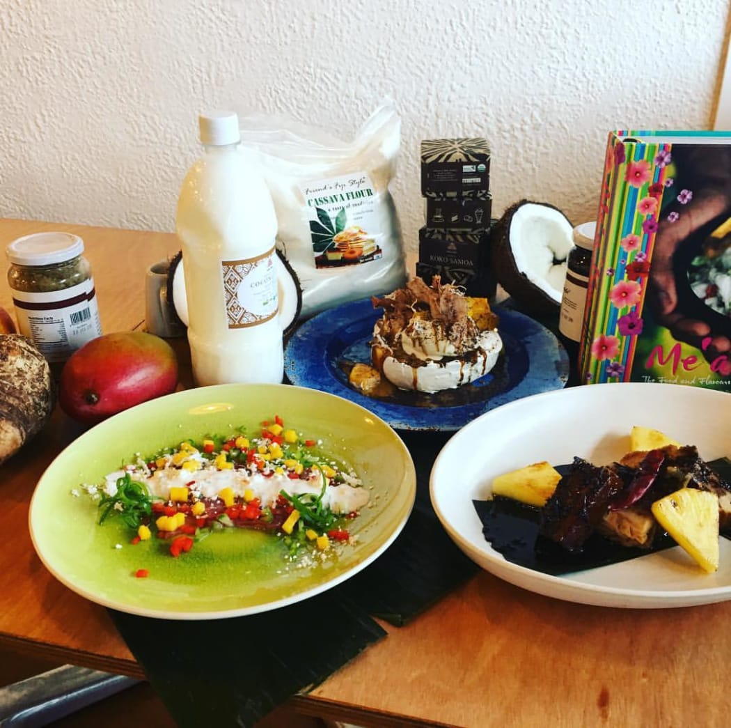 Kai Pasifika dishes using some of the region’s products.
