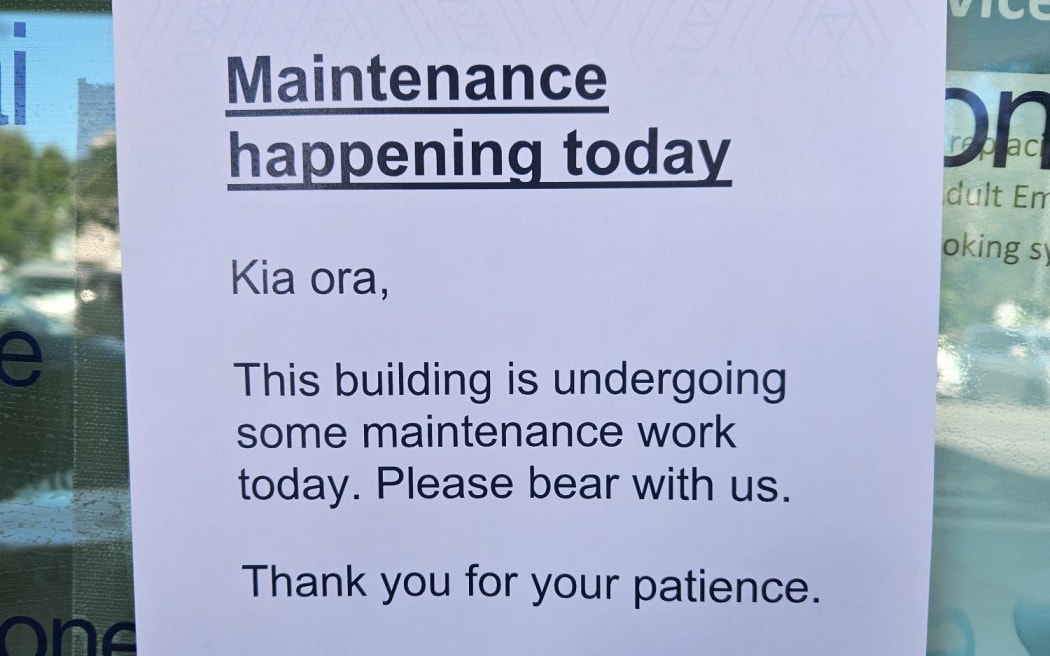 The sign on the front of building four at the Greenlane Clinical Centre.