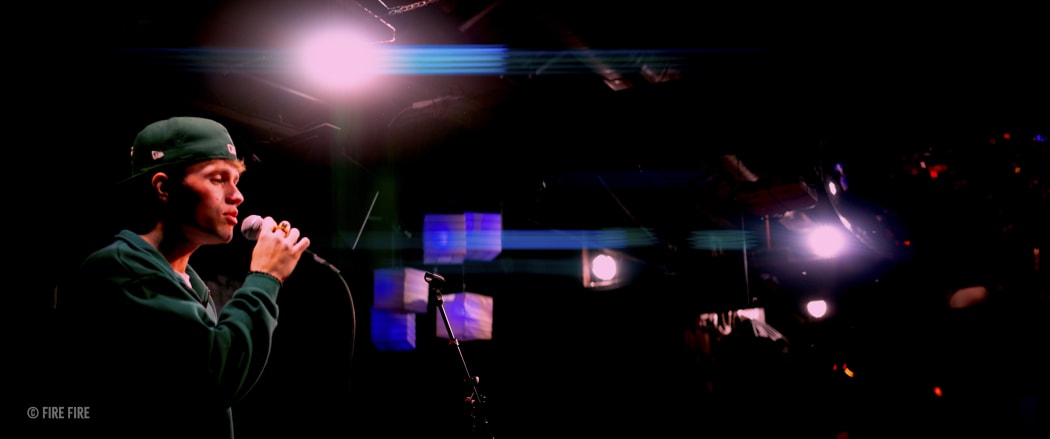 Reuben performing