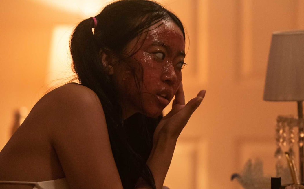 Actor Joyena Sun in the New Zealand black comedy film 'Grafted'