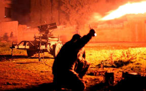 Opponents attack the Assad regime with rockets in Aleppo, Syria.