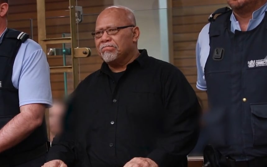 Convicted slave master Joseph Auga sentenced at the High Court in Napier.