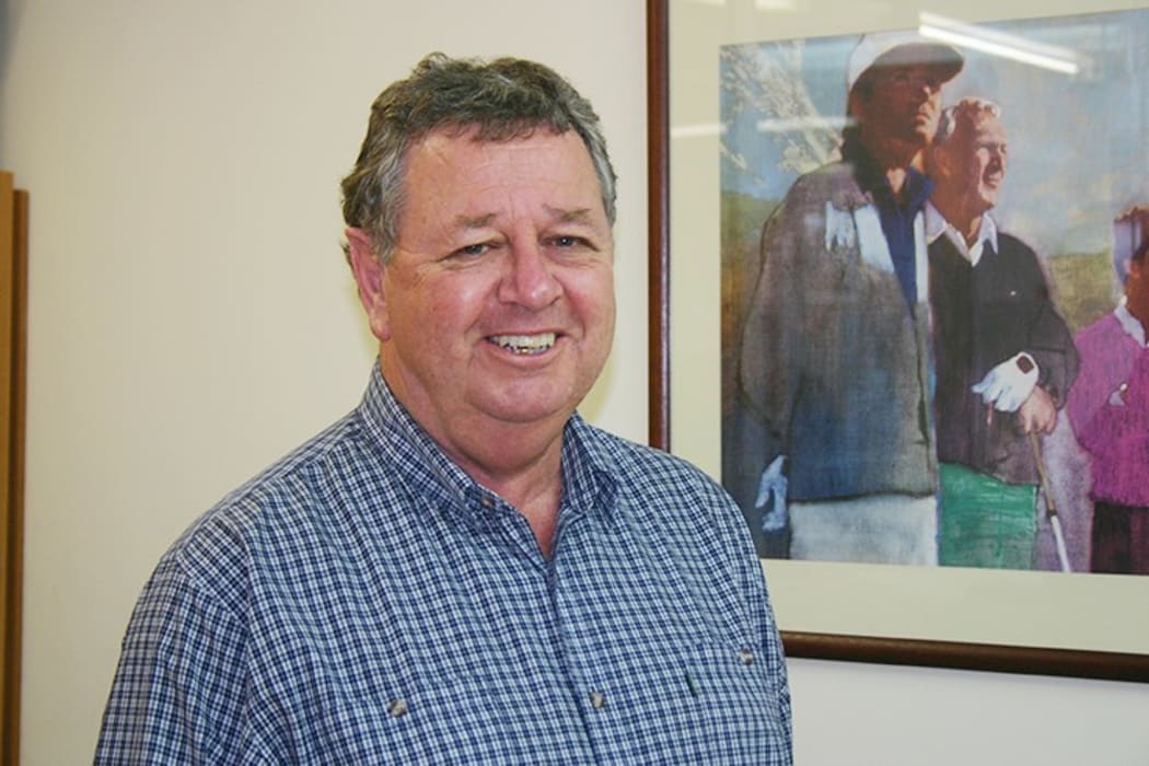 A portrait of former Chairman of New Zealand Cricket Peter McDermott.