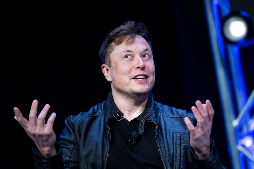 (FILES) In this file photo taken on March 9, 2020 Elon Musk, founder of SpaceX, speaks during the Satellite 2020 at the Washington Convention Center in Washington, DC.