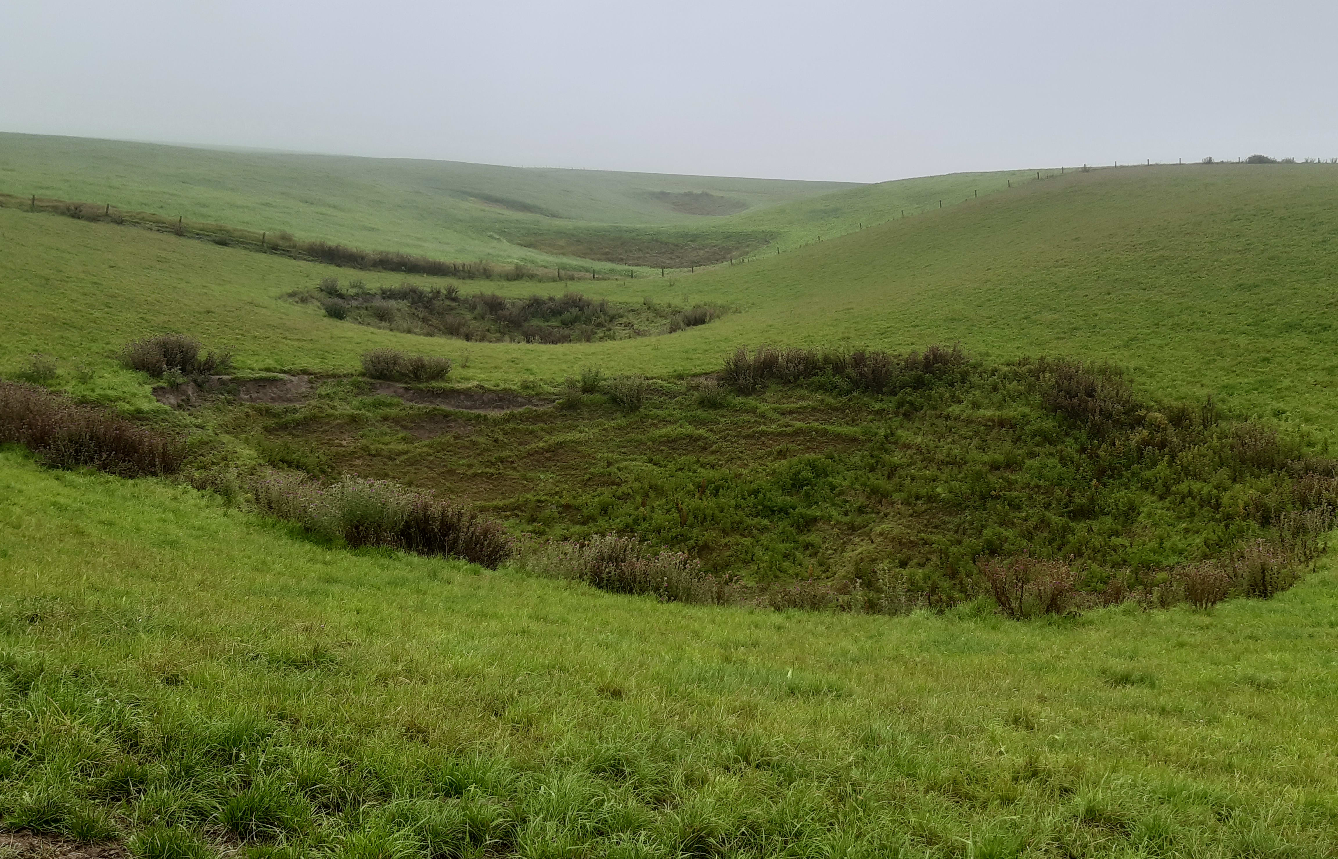 Sinkholes on Craigmore Station in South Canterbury