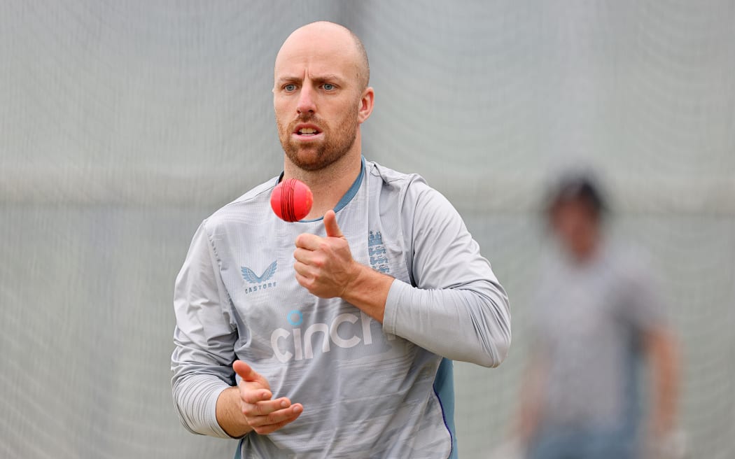 England cricket's Jack Leach.