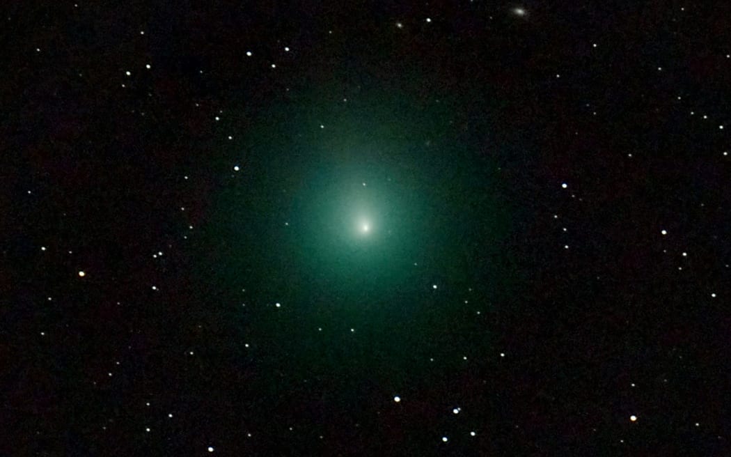 This picture taken from Paris region with a telescope on December 3, 2018 shows the 46P/Wirtanen comet as it will come closer to Earth on December 16, 2018. The comet will be closer and visible from Earth if weather allows until December 22, 2018. (Photo by Nicolas Biver / OBSERVATOIRE DE PARIS - PSL / AFP) / RESTRICTED TO EDITORIAL USE - MANDATORY CREDIT "AFP PHOTO / Nicolas Biver - LESIA / Observatoire de Pris - PSL " - NO MARKETING NO ADVERTISING CAMPAIGNS - DISTRIBUTED AS A SERVICE TO CLIENTS