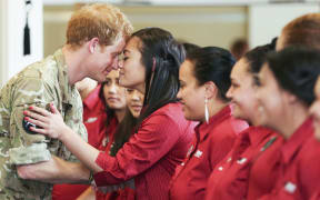 Prince Harry at Linton Military Camp.